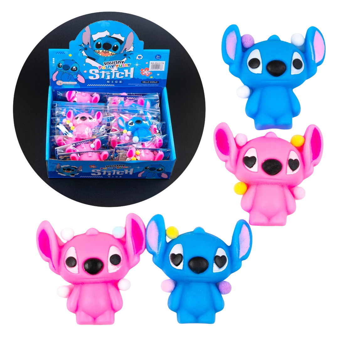 Іграшки антистреси вухастики 7 см, 44 г