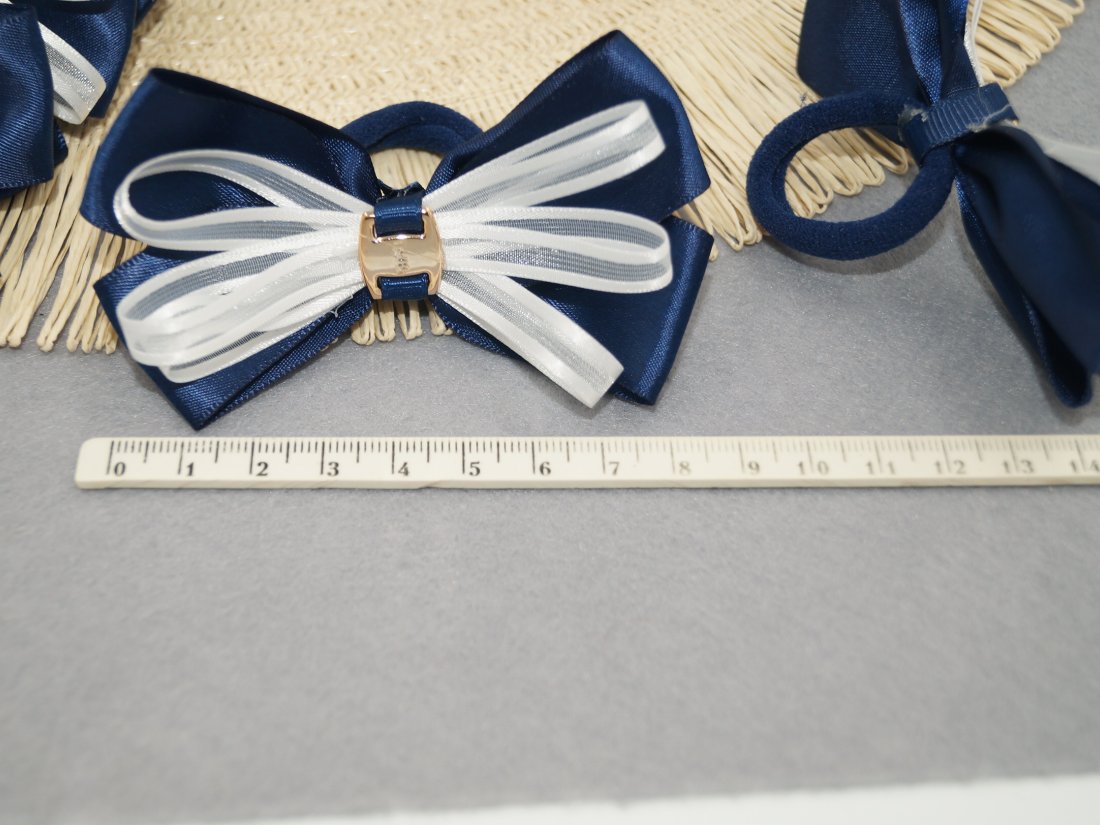 Бантики для волосся. 8.5 см. - Кристалік