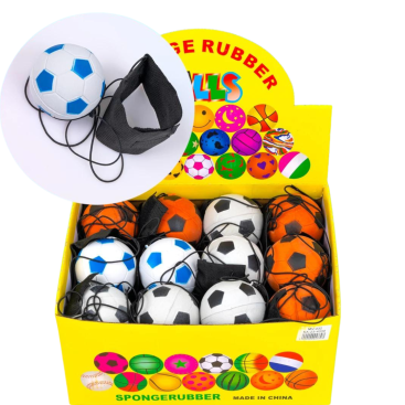 М'ячики на гумці Футбол 6 см - Купити
