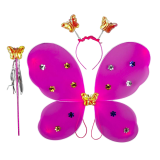 Карнавальні крила метелика малиновий