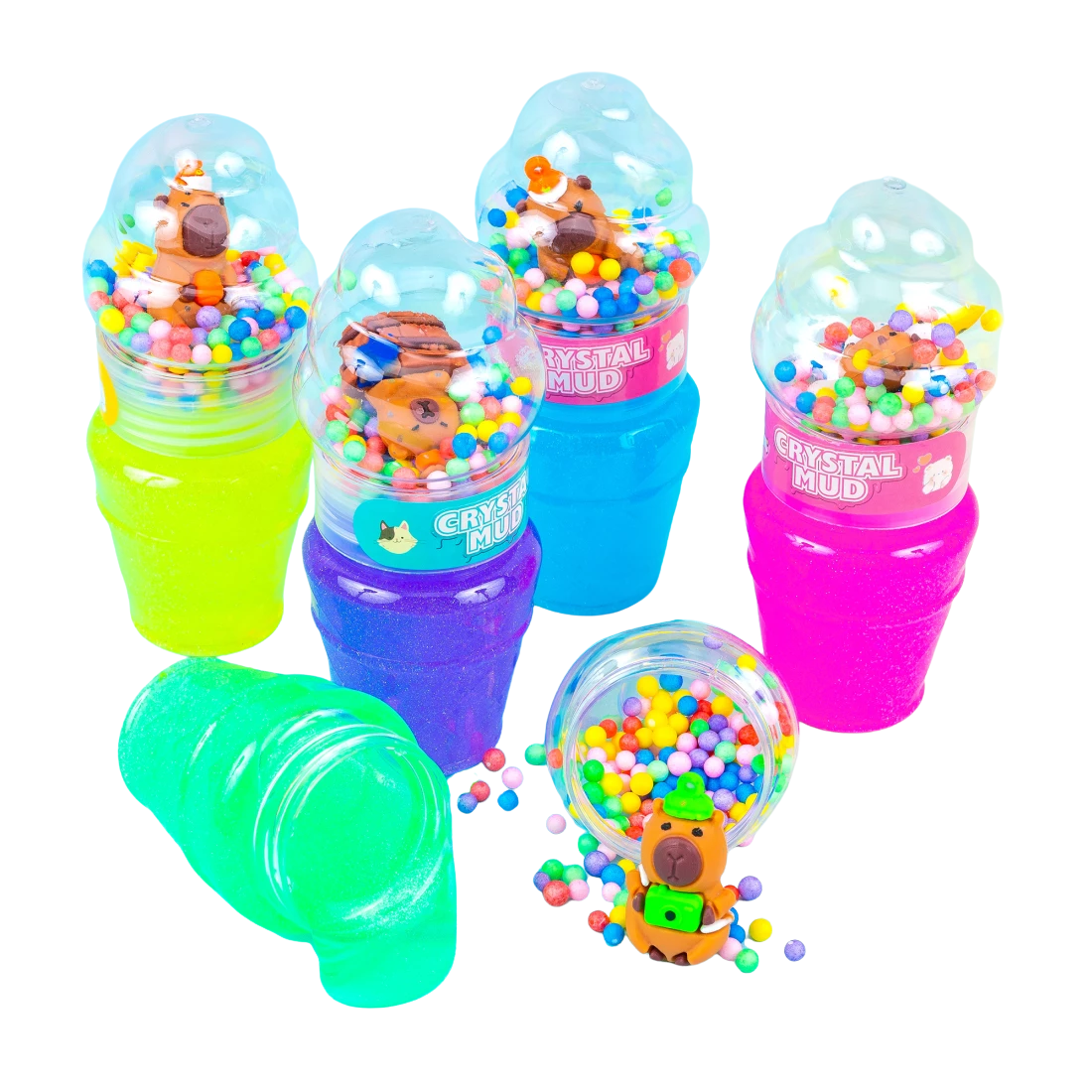 Слайми Капібара з присипкою 15 см, 193 г