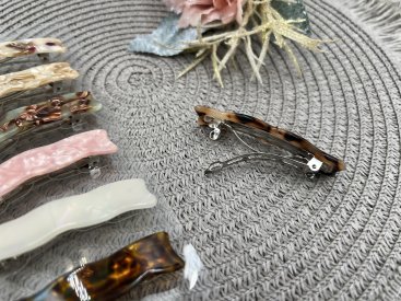 Заколка автоматична. Французький пластик. 6.5см - Купити