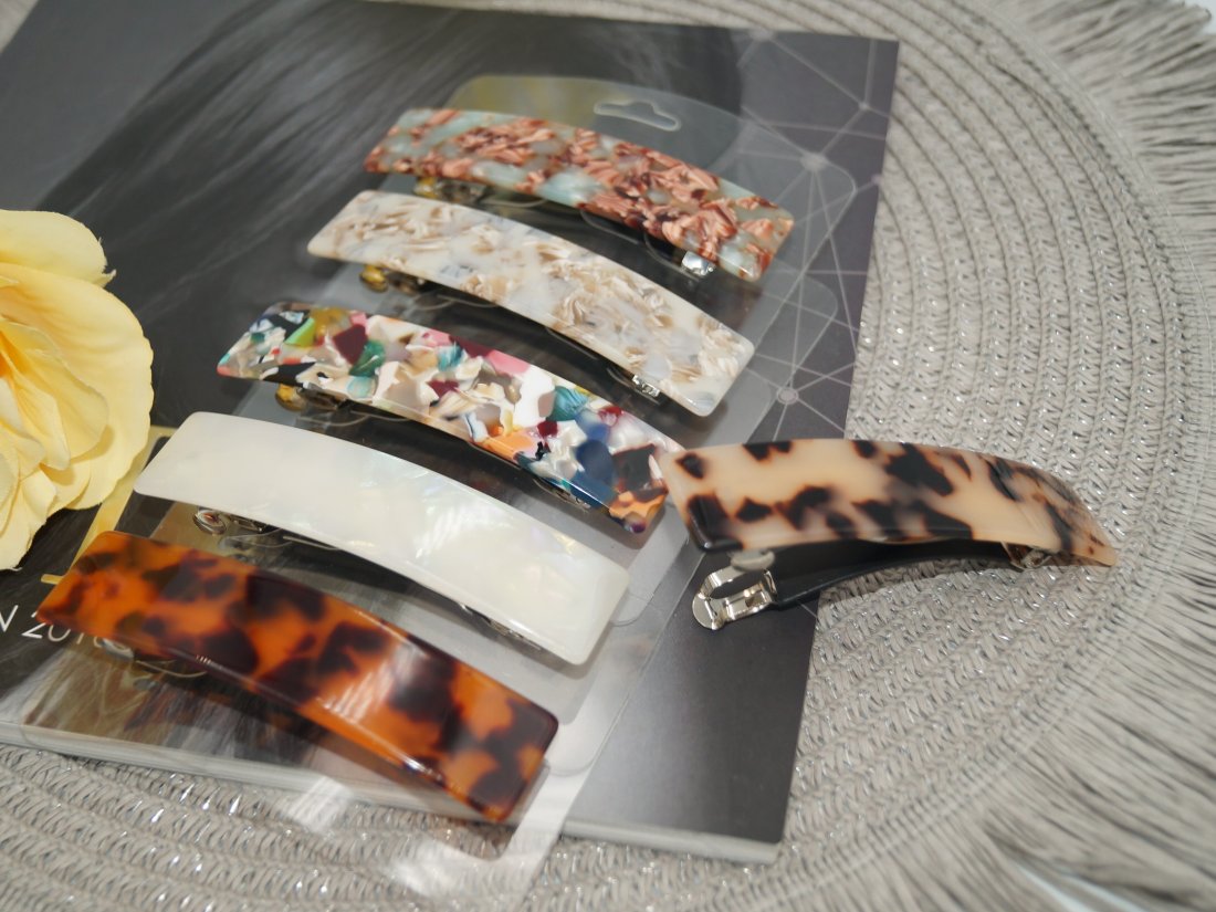 Заколка автоматична. Французький пластик. 8.5 см.