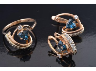 Гарнітур з топазом - Фото Гарнітур з топазом - Купити