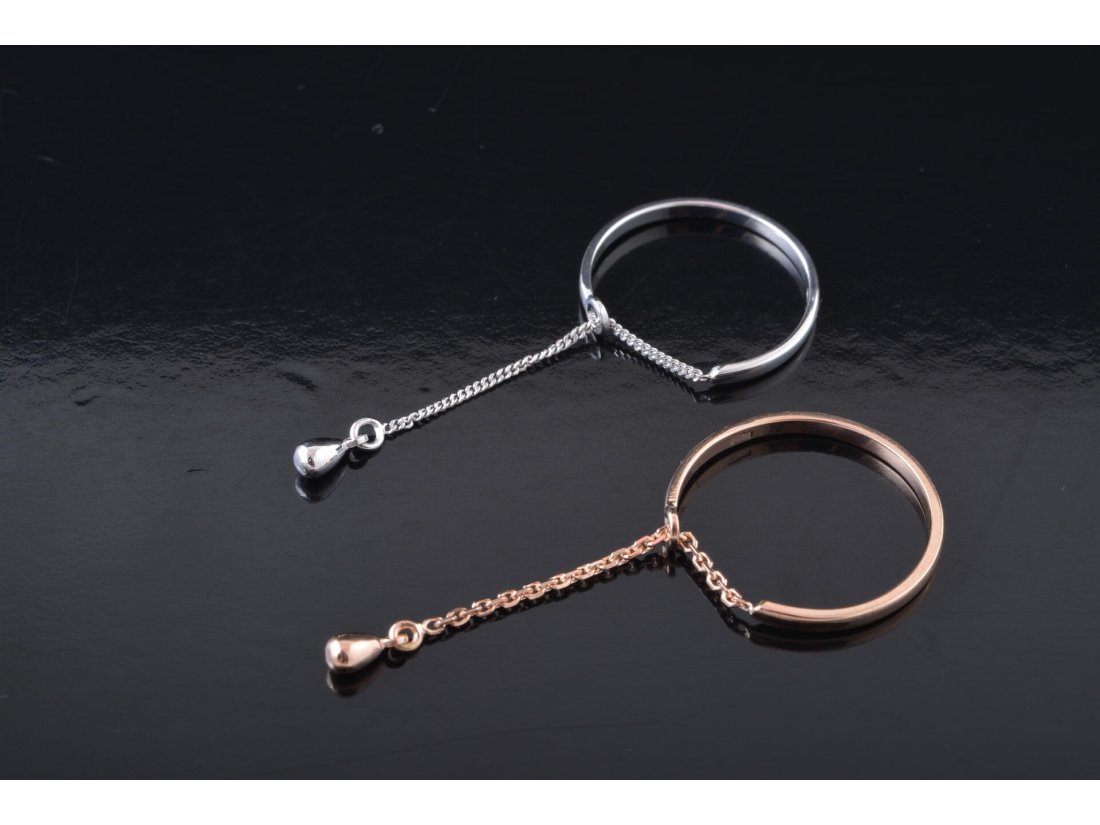 Каблучка з ланцюжком &quot;Крапля&quot; - Багира