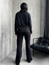 М’який жіночий костюм з ангорою INNOE 210366-2 Чорний