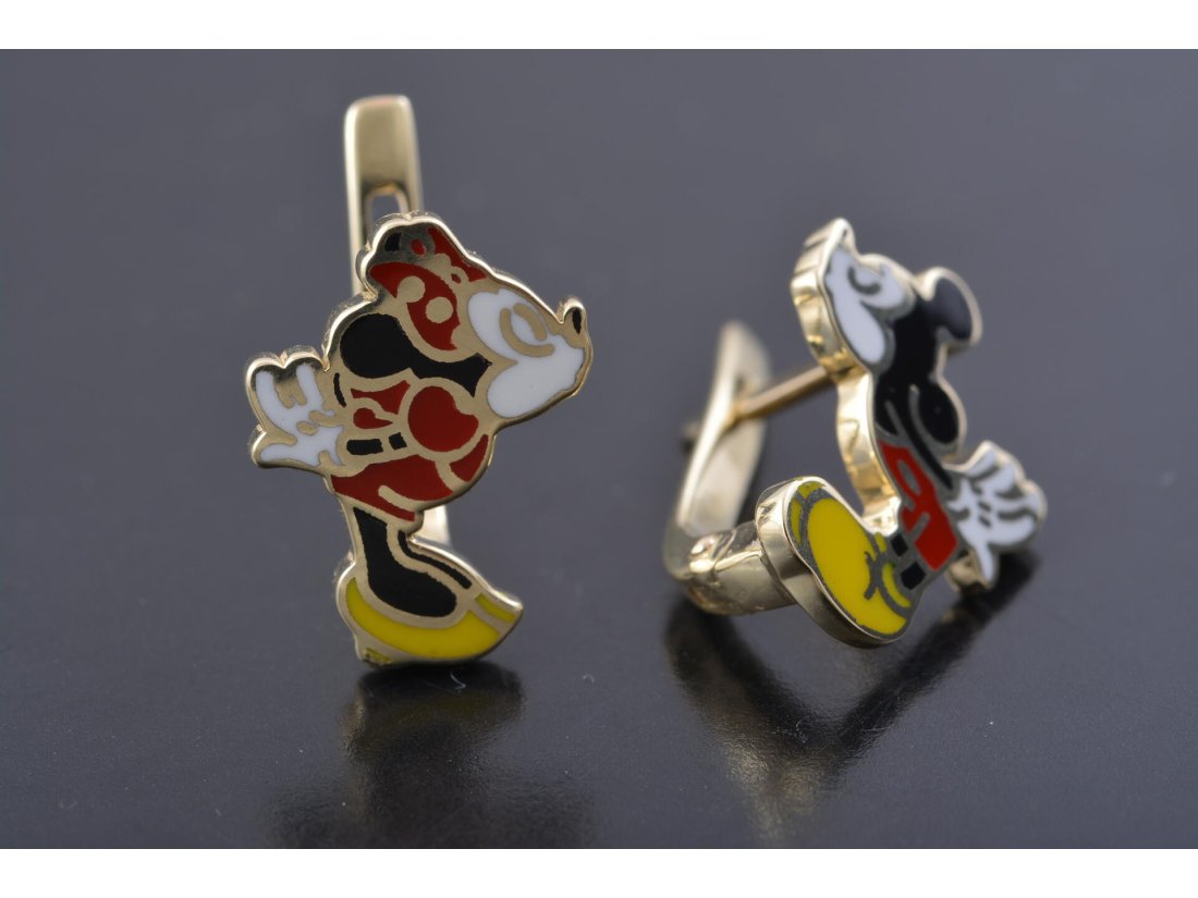 Сережки з емаллю - Багира