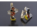 Сережки з емаллю - Багира