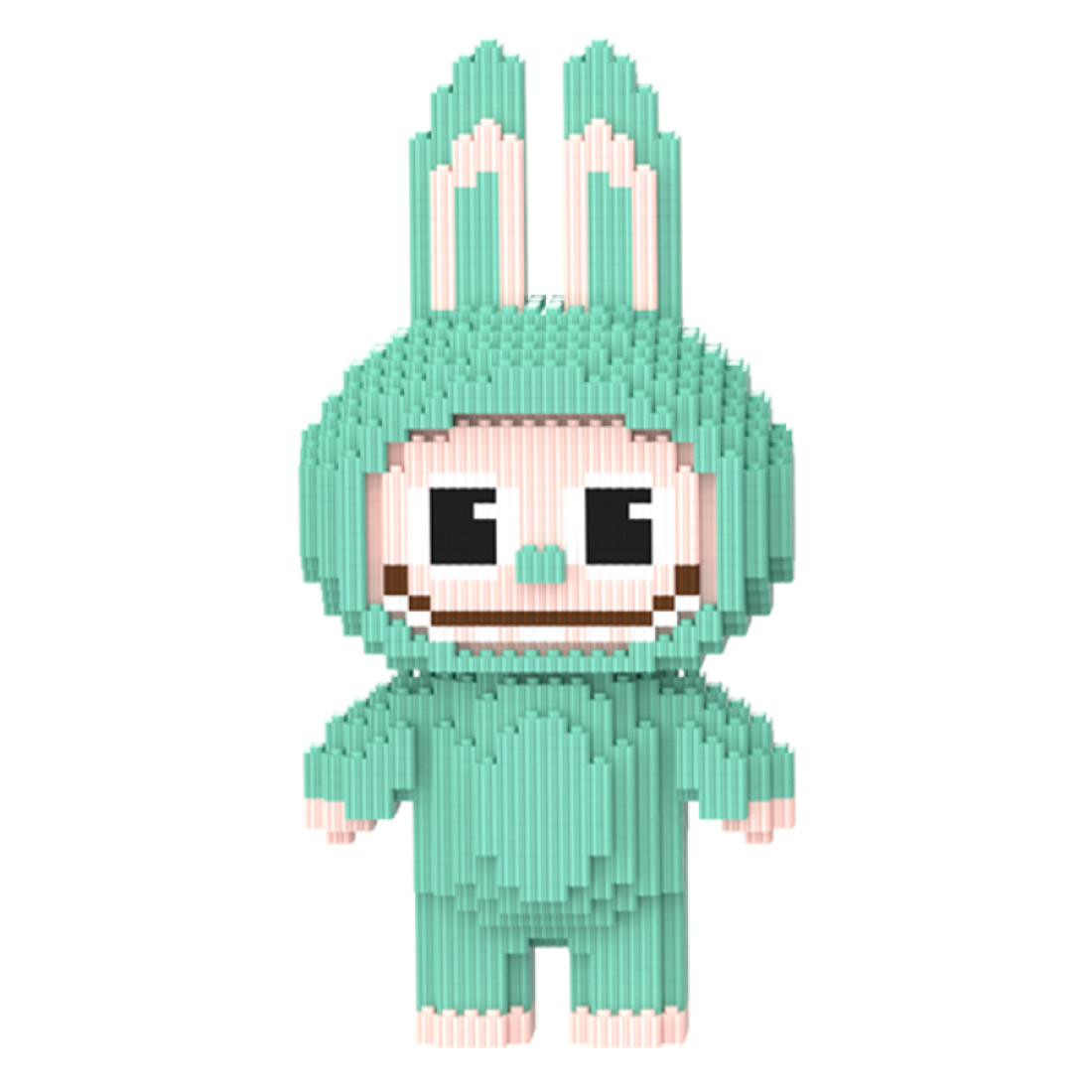 Конструктор Magic Blocks Лабубу Висота 30 см Зелений