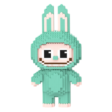 Конструктор Magic Blocks Лабубу Висота 30 см Зелений - Купити