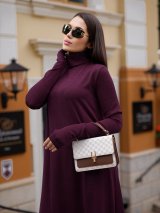 Сукня з ангори INNOE 270384-11 Вишневий - Купити