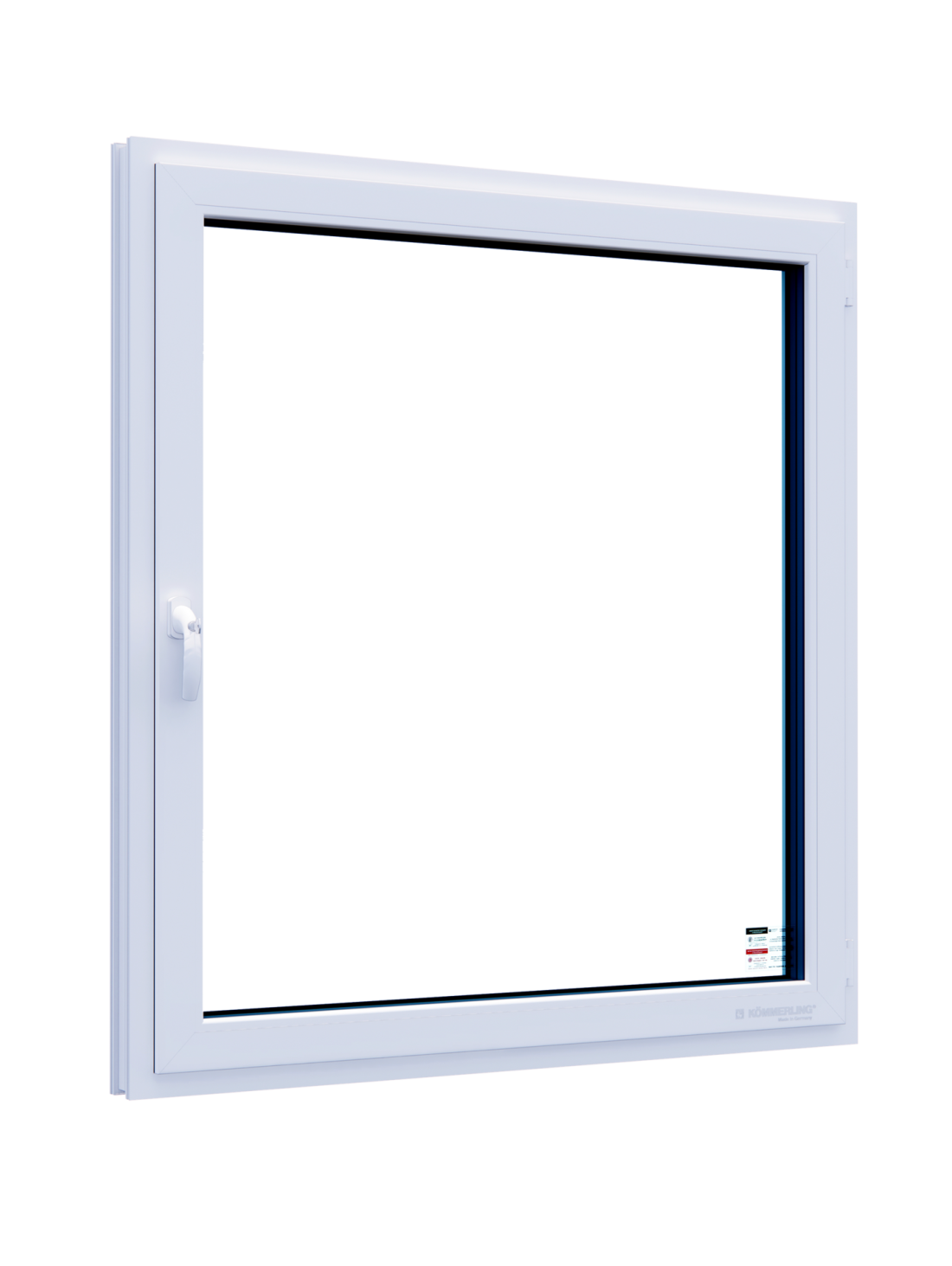Противозламне панорамне біле металопластикове вікно ліцензія RC2N (8 точок замикання, загартоване скло) 1300х1400 мм
