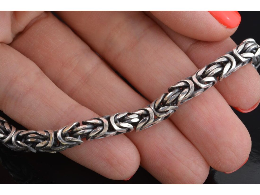 Браслет чоловічий &quot;Візантійський&quot;, срібло - Купити