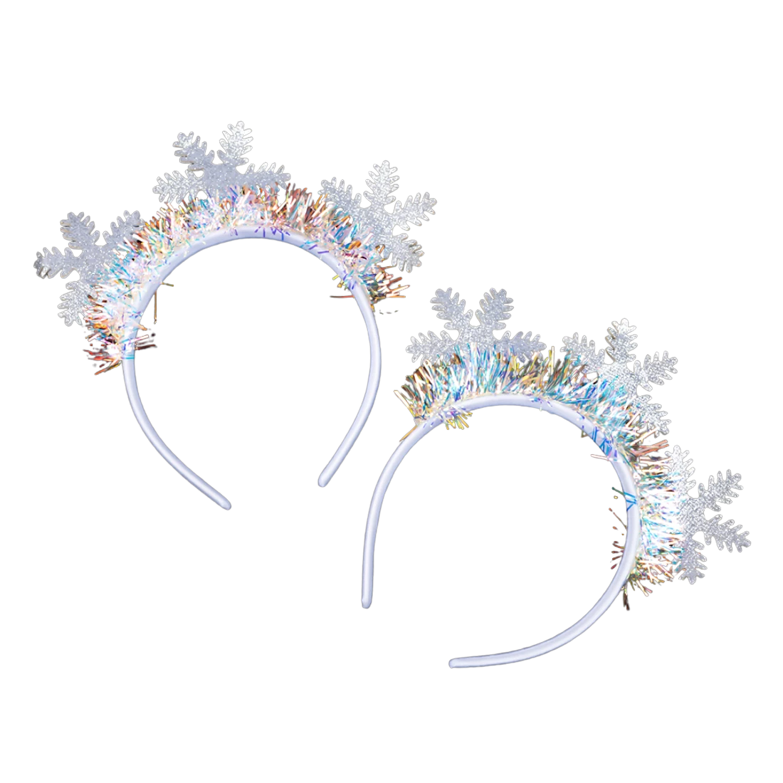 Новорічні обручі три сніжинки 19 см