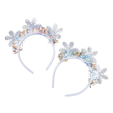 Новорічні обручі три сніжинки 19 см - Купити