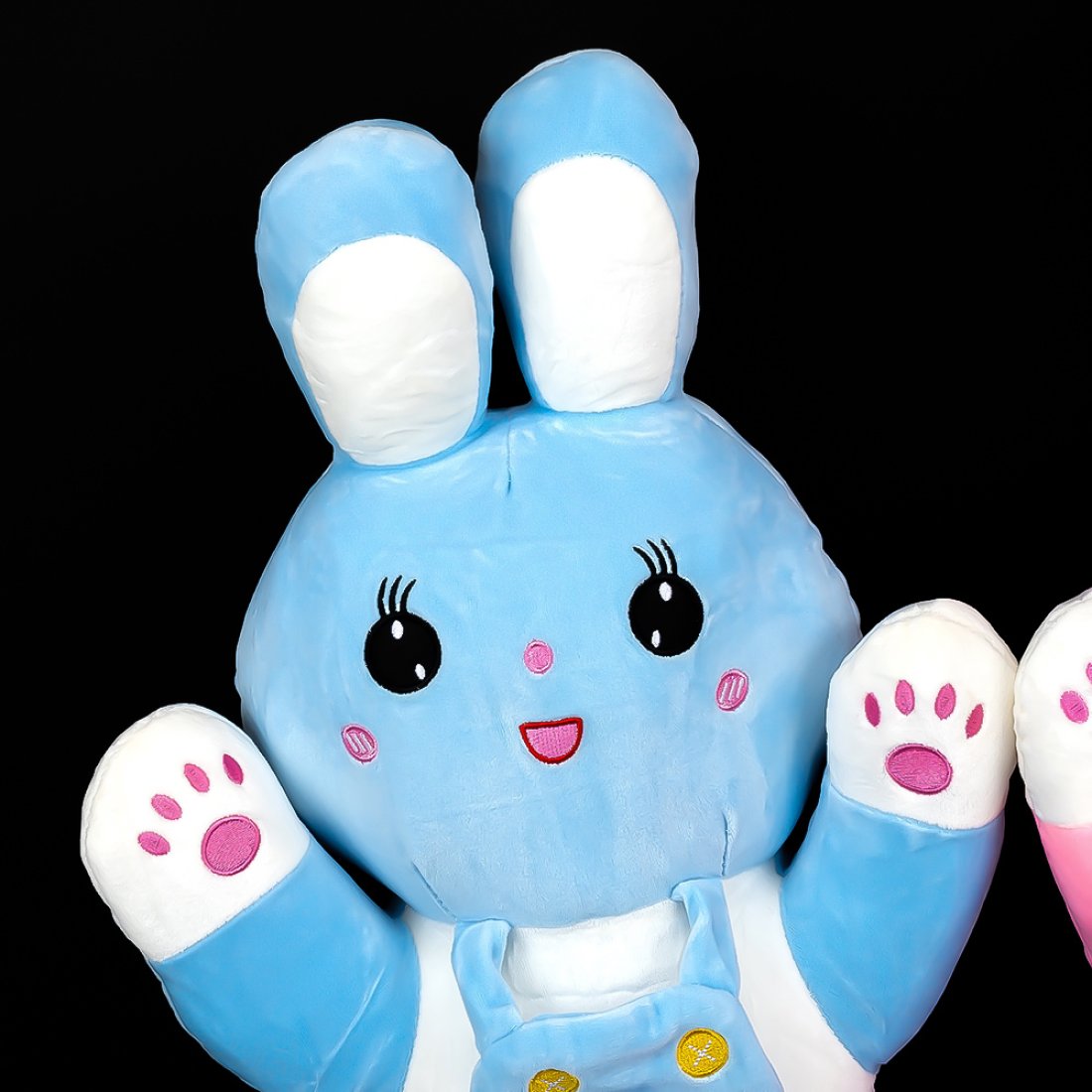 М'яка іграшка Подушка з Пледом Зайчик 70 см - Pobut