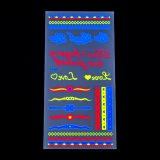 Неонові татуювання Написи 21 см