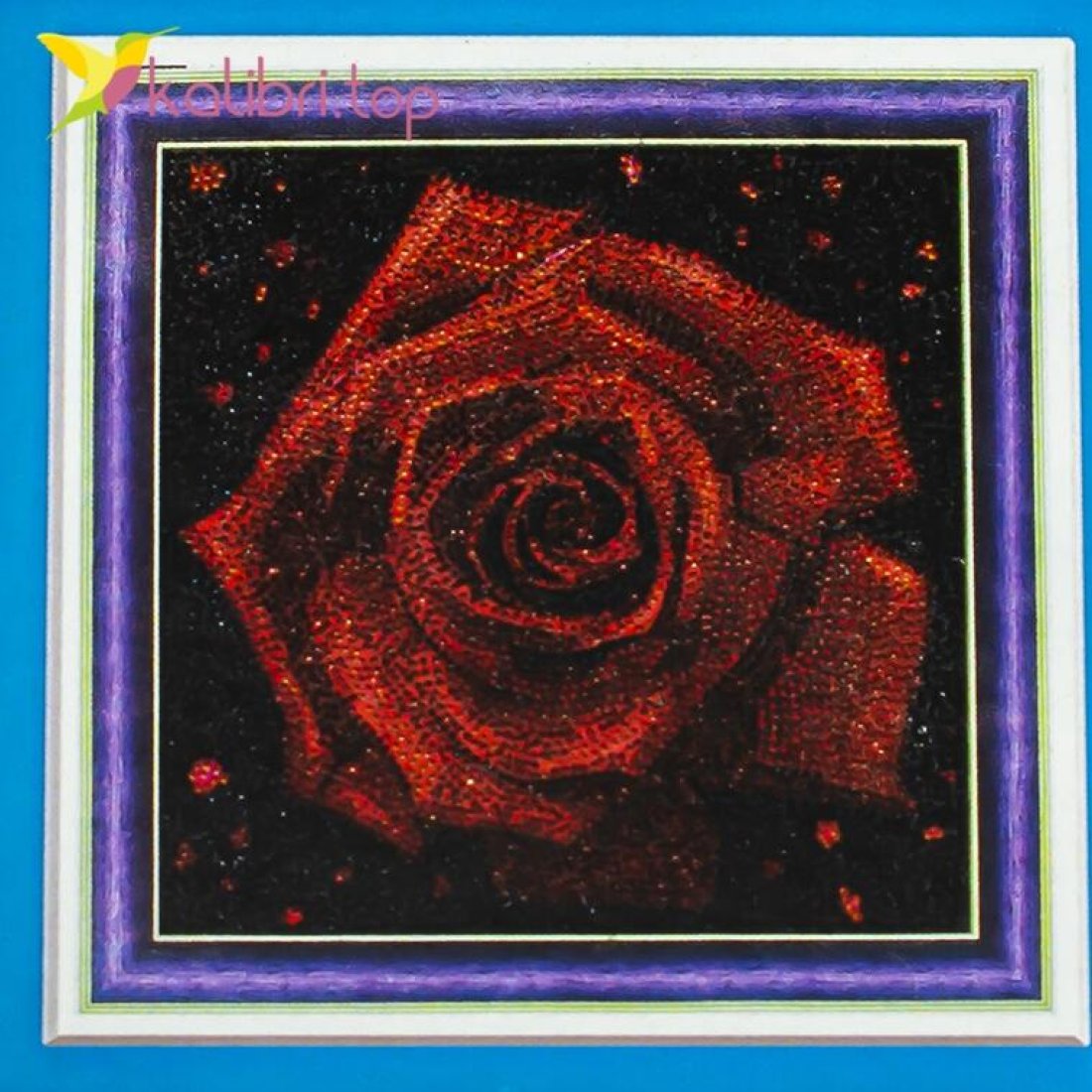 Алмазная мозаика по номерам Розы 30*30 см оптом фото 55