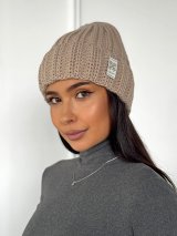Тепла шапка з м’якої пряжі крупної в’язки INNOE 950234-1 Фрез