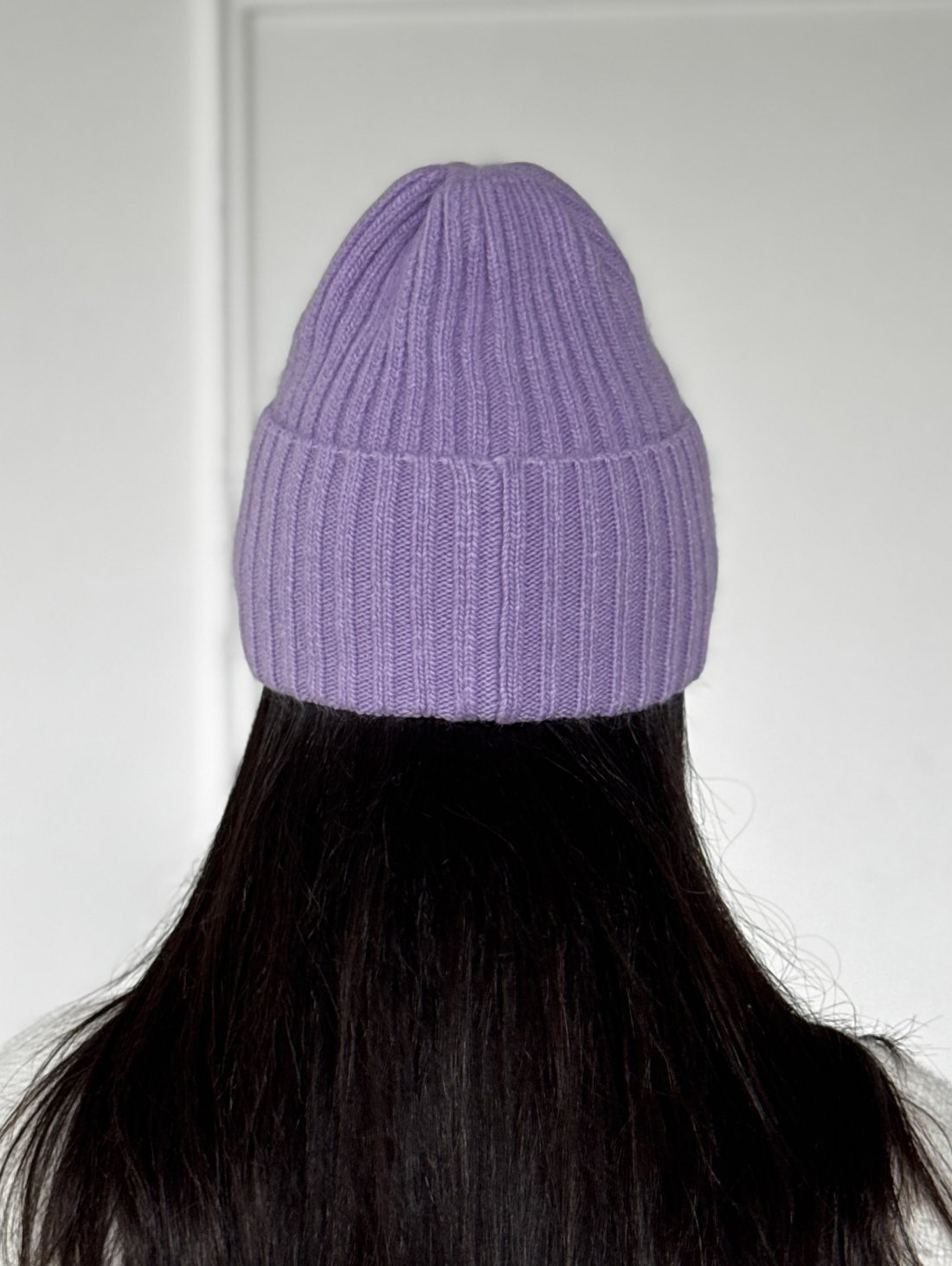 Стильна жіноча шапка рельєфної в'язки INNOE 950868-1 Лавандовий