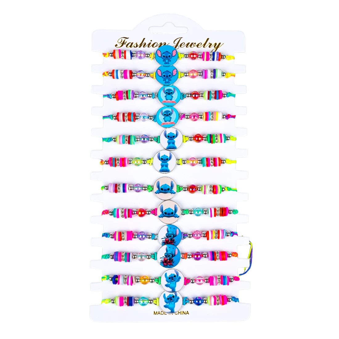 Дитячі браслети на руку Вухастики круглі 12 штук