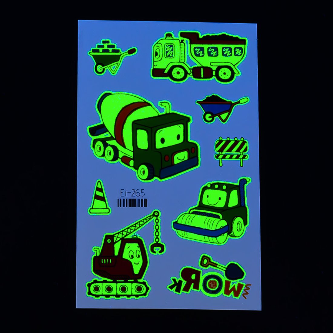 Дитячі сяючі татуювання Машини Ei-265