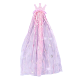 Новорічні обручі коронка з фатином рожевий 69 см