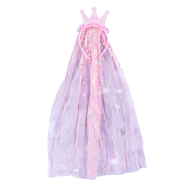 Новорічні обручі коронка з фатином рожевий 69 см - Купити