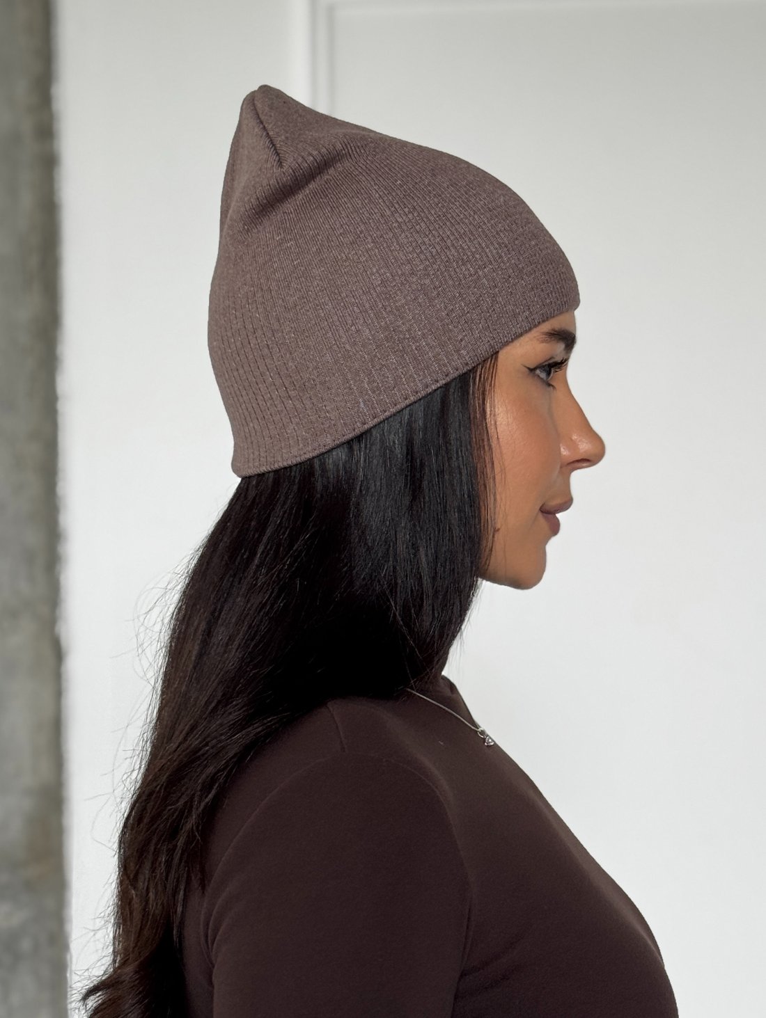 Універсальна шапка Casual Vibe INNOE 950888 Кавовий