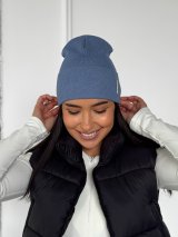 Жіноча шапка з відворотом – комфорт і стиль INNOE 950251-1 Джинс