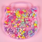 Набір намистин для плетіння браслетів Котик 14 см - Pobut