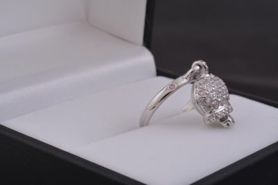 Каблучка з дзвіночком у стилі Chantecler, срібло - Фото7 Каблучка з дзвіночком у стилі Chantecler, срібло