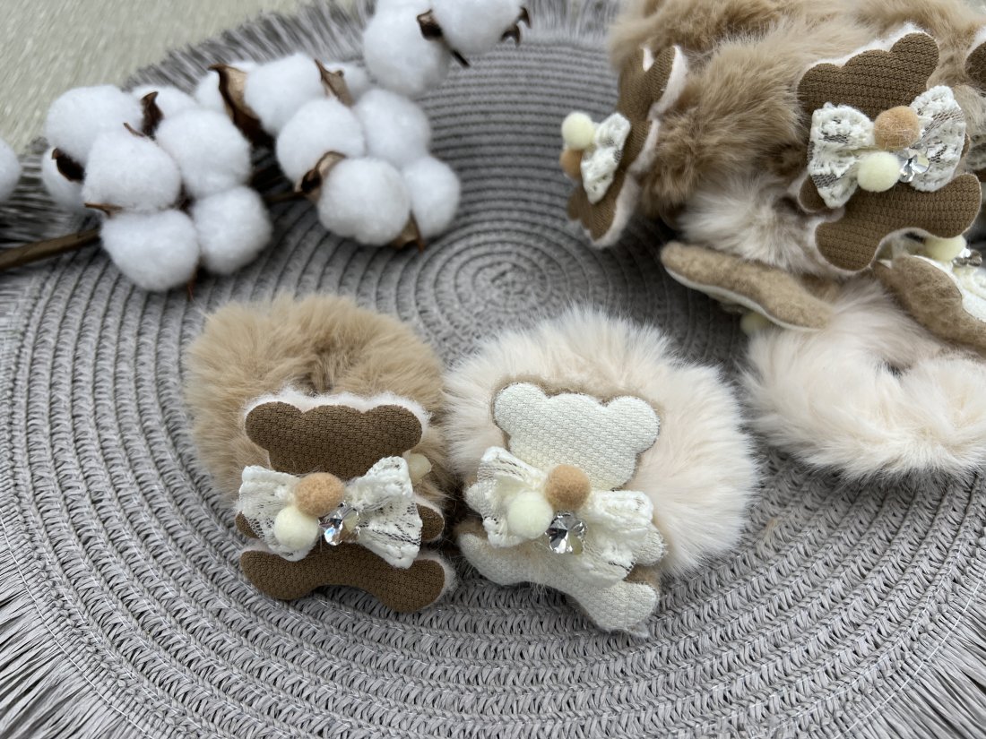 Дитячі резинки для волосся. Ведмедик