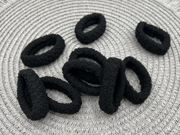 Резинки для волосся чорні - Купити