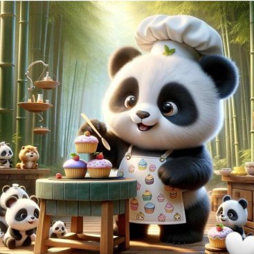 Панда кондитер 30х40 оптом, фото 2147