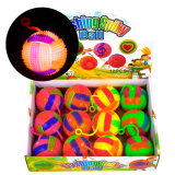 Сяюча пищалка М'ячик смужка 7,5 см