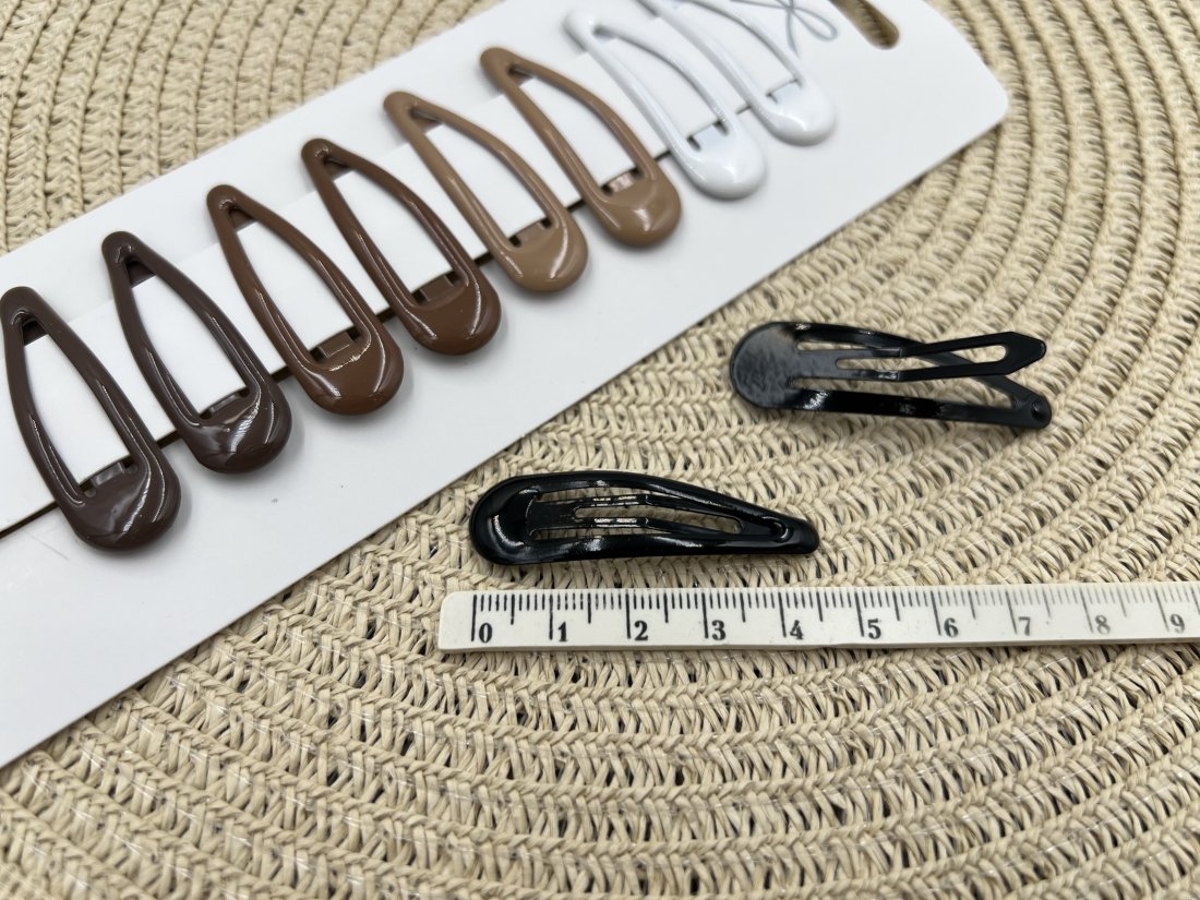 Заколка Тік-так. 4.8 см. Коричнева - Кристалік