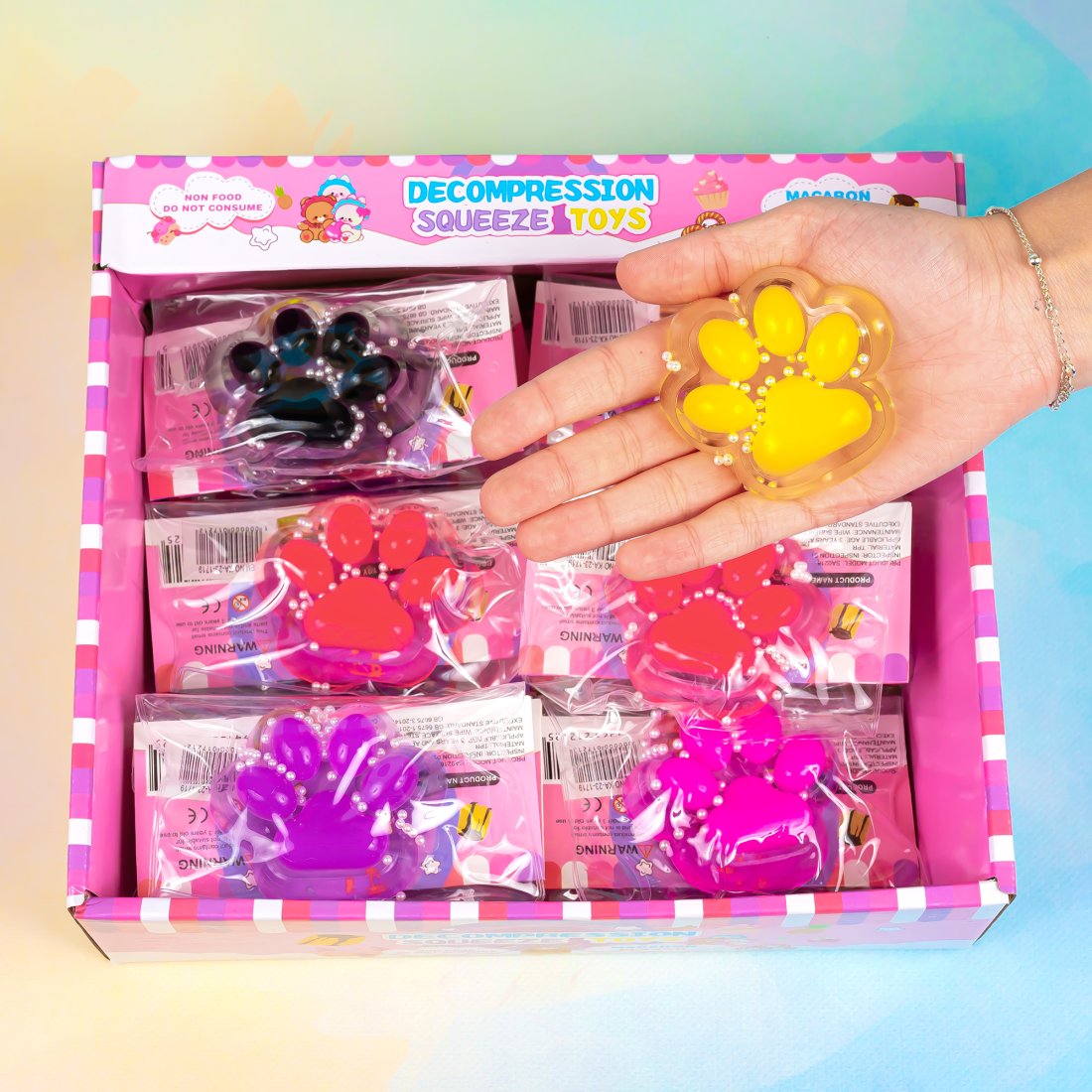 Антистрес Табо Лапка з перлами 7 см