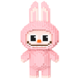 Конструктор Magic Blocks Лабубу Висота 30 см Рожевий