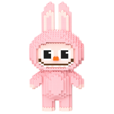 Конструктор Magic Blocks Лабубу Висота 30 см Рожевий - Купити