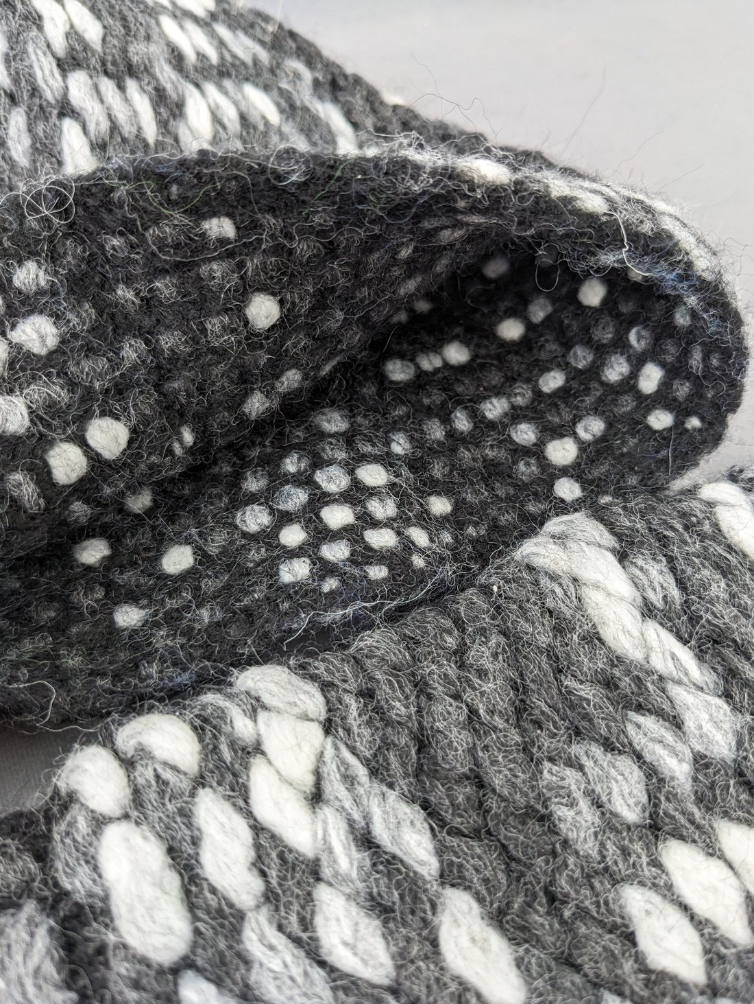 Затишний жіночий комплект шапка та бафф крупної в’язки INNOE 950591-1 Чорний - Купити