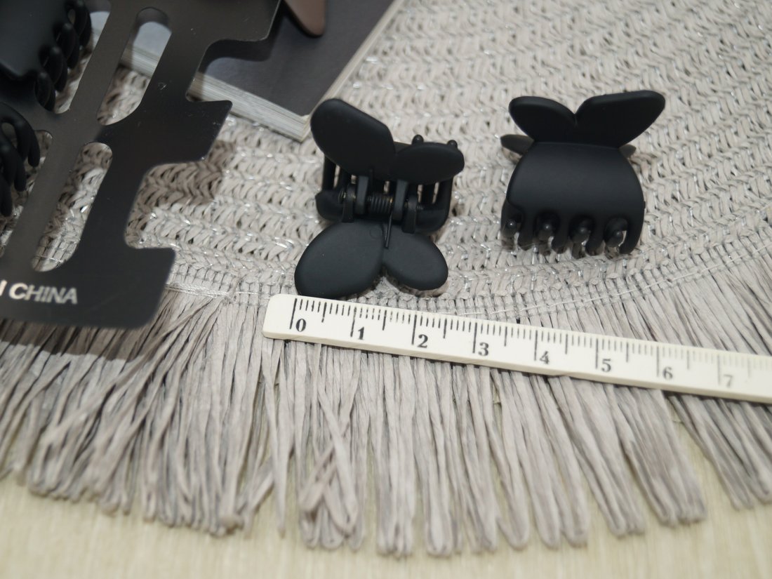 Краби для волосся. Матові 2.5 см. - Кристалік