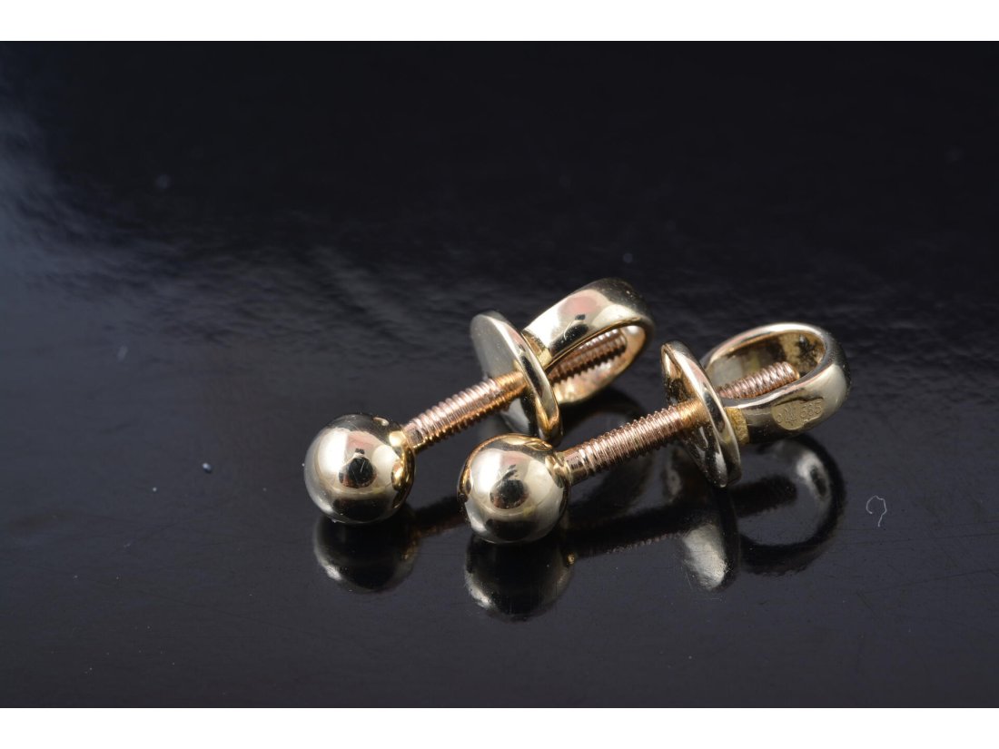 Сережки &quot;Кульки&quot; на закрутках