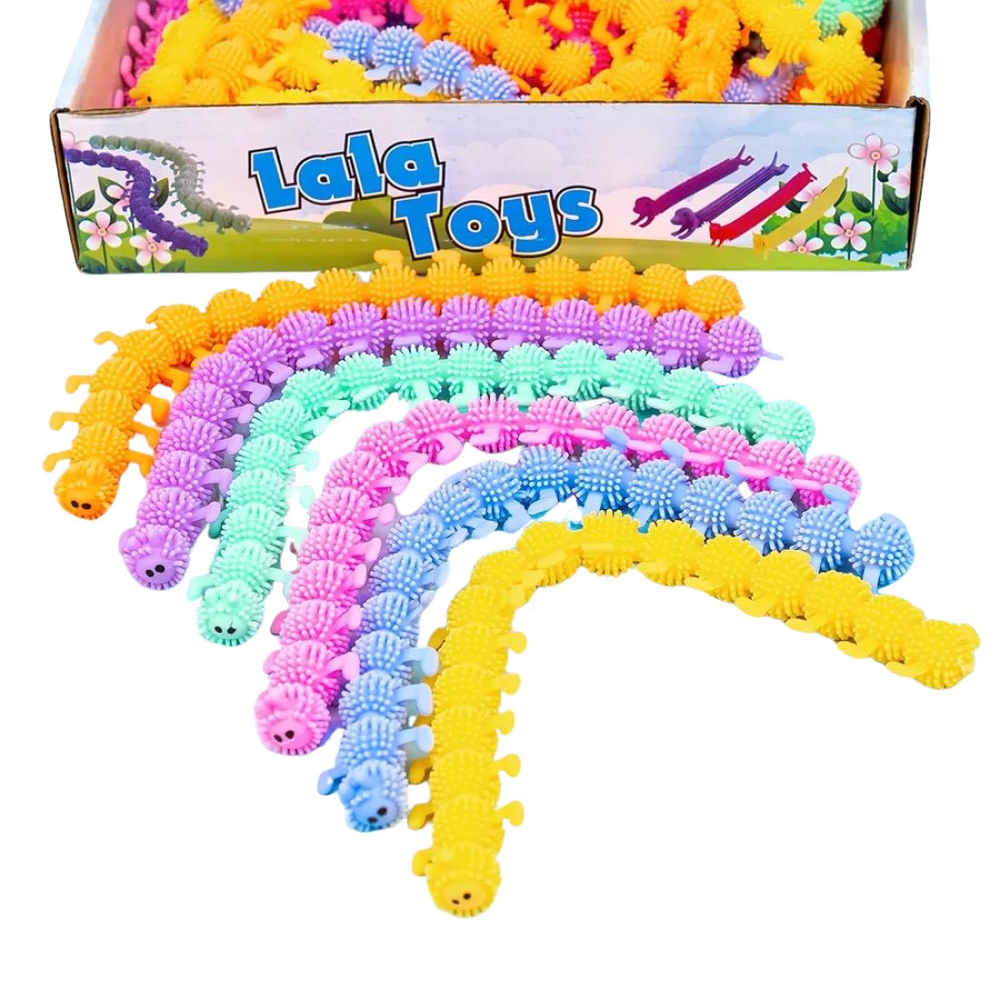 Антистрес тягучка Гусениця 25 см - Pobut