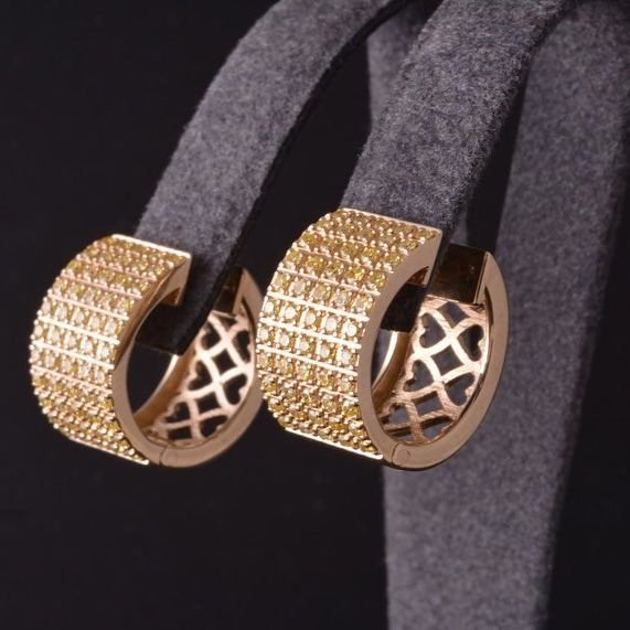 Сережки з діамантами - Фото1 Сережки з діамантами