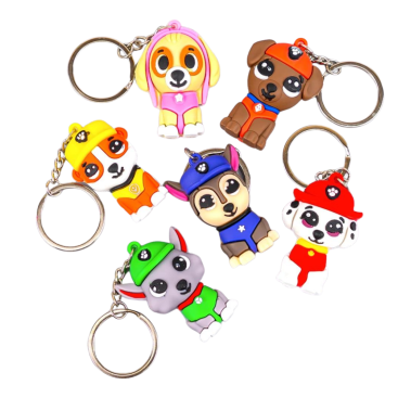 Брелоки Собачки гумові 12 штук - Купити
