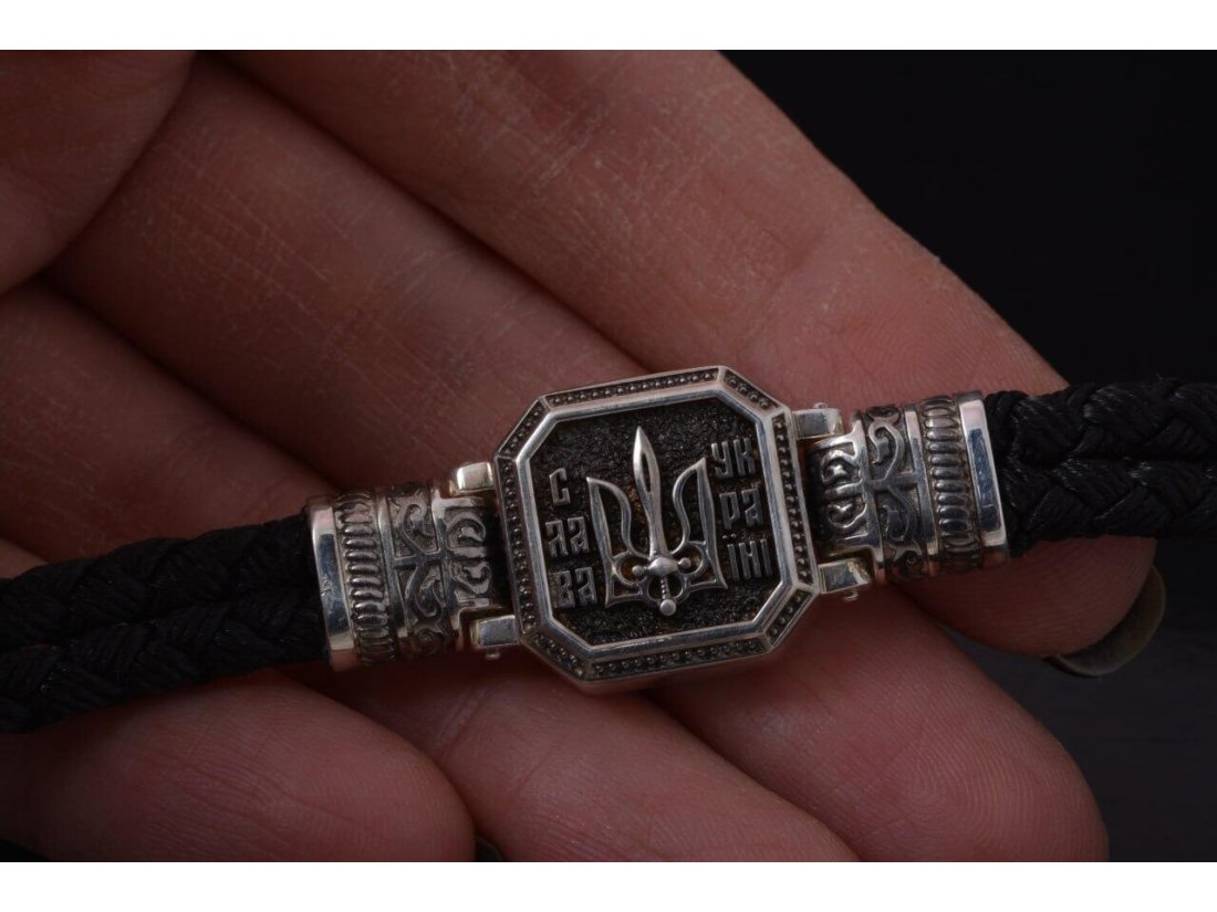 Браслет чоловічий "Слава Україні" - Фото5 Браслет чоловічий "Слава Україні"