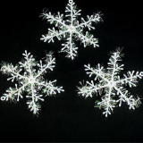 Новорічні сніжинки 13 см (3 шт)