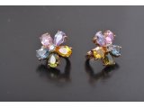 Сережки «Квітка - семибарвиця»
