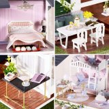 3D Румбокс Вілла «Сад Моне»‎ DIY DollHouse + пилозахисний купол - Купити